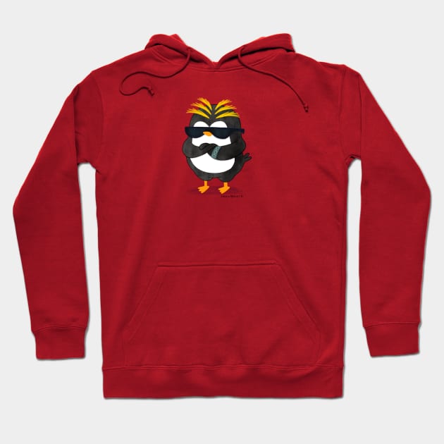 Sid the Rockhopper Penguin Hoodie by thepenguinsfamily